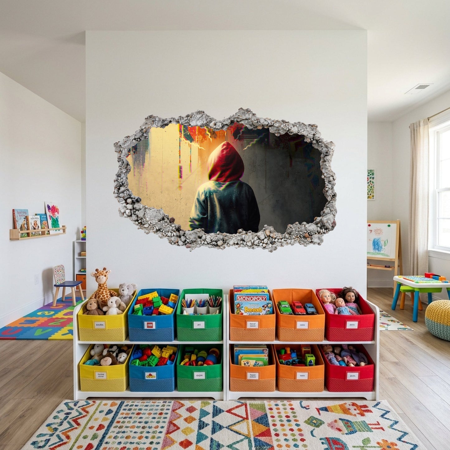 Spider-Man Marvel Superhero 3D Effect Sticker Smashed Brick Decal 253