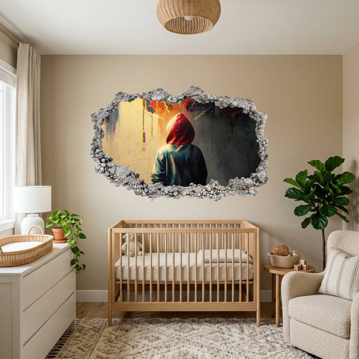 Spider-Man Marvel Superhero 3D Effect Sticker Smashed Brick Decal 253