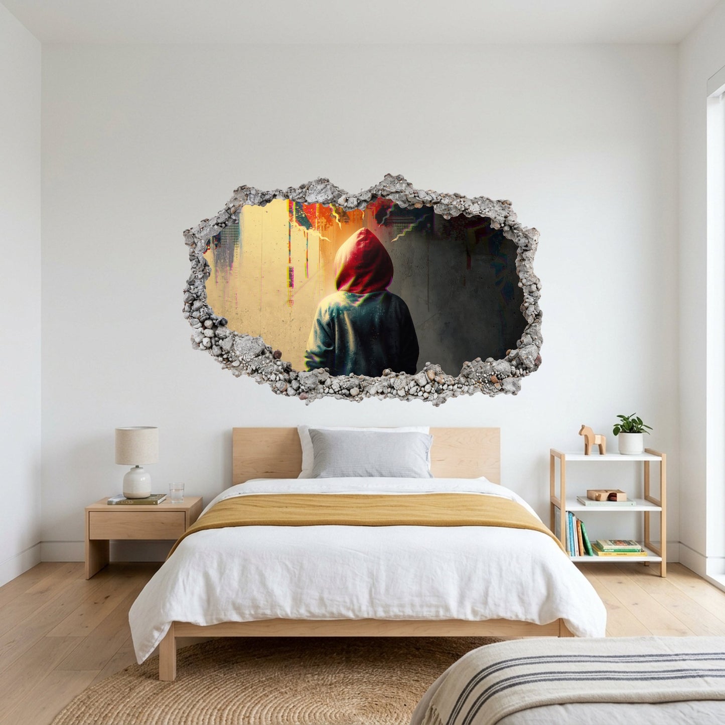 Spider-Man Marvel Superhero 3D Effect Sticker Smashed Brick Decal 253