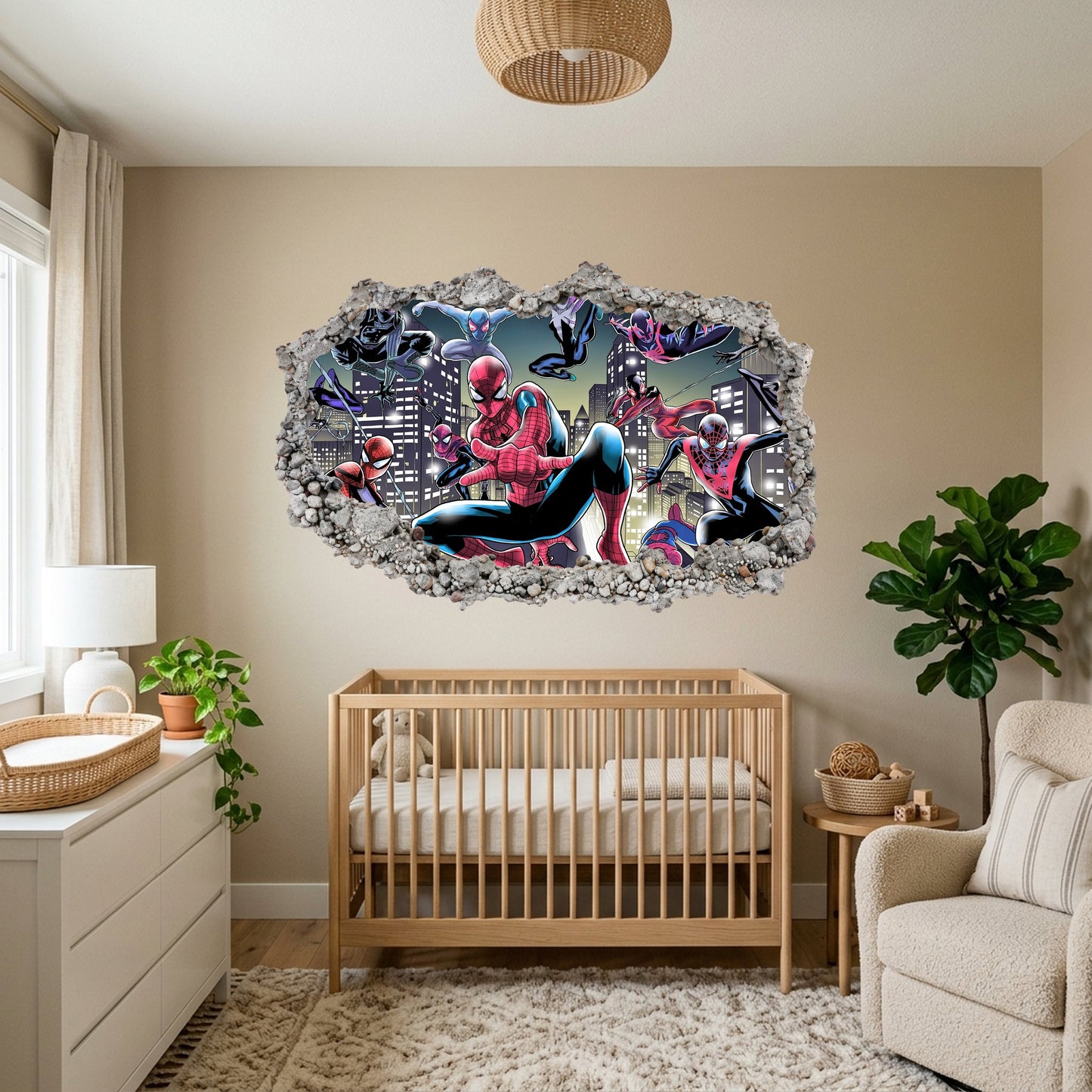 Spider-Man Marvel Superhero Vinyl Mural Nursery Wall Art 243