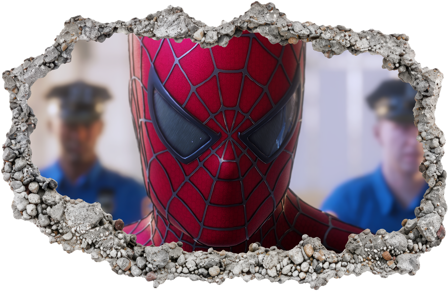 Spider-Man Marvel Superhero Wall Art Sticker 3D Wall Hole Decal 223