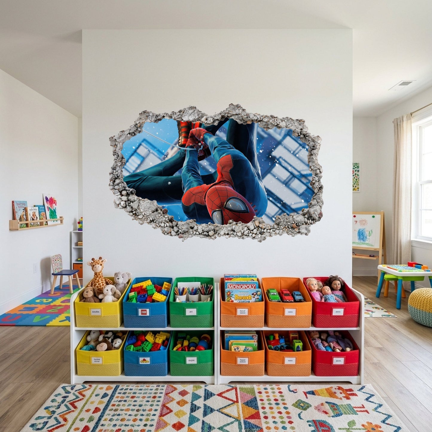 Spider-Man Peter Parker Bedroom Decor 3D Effect Sticker 268