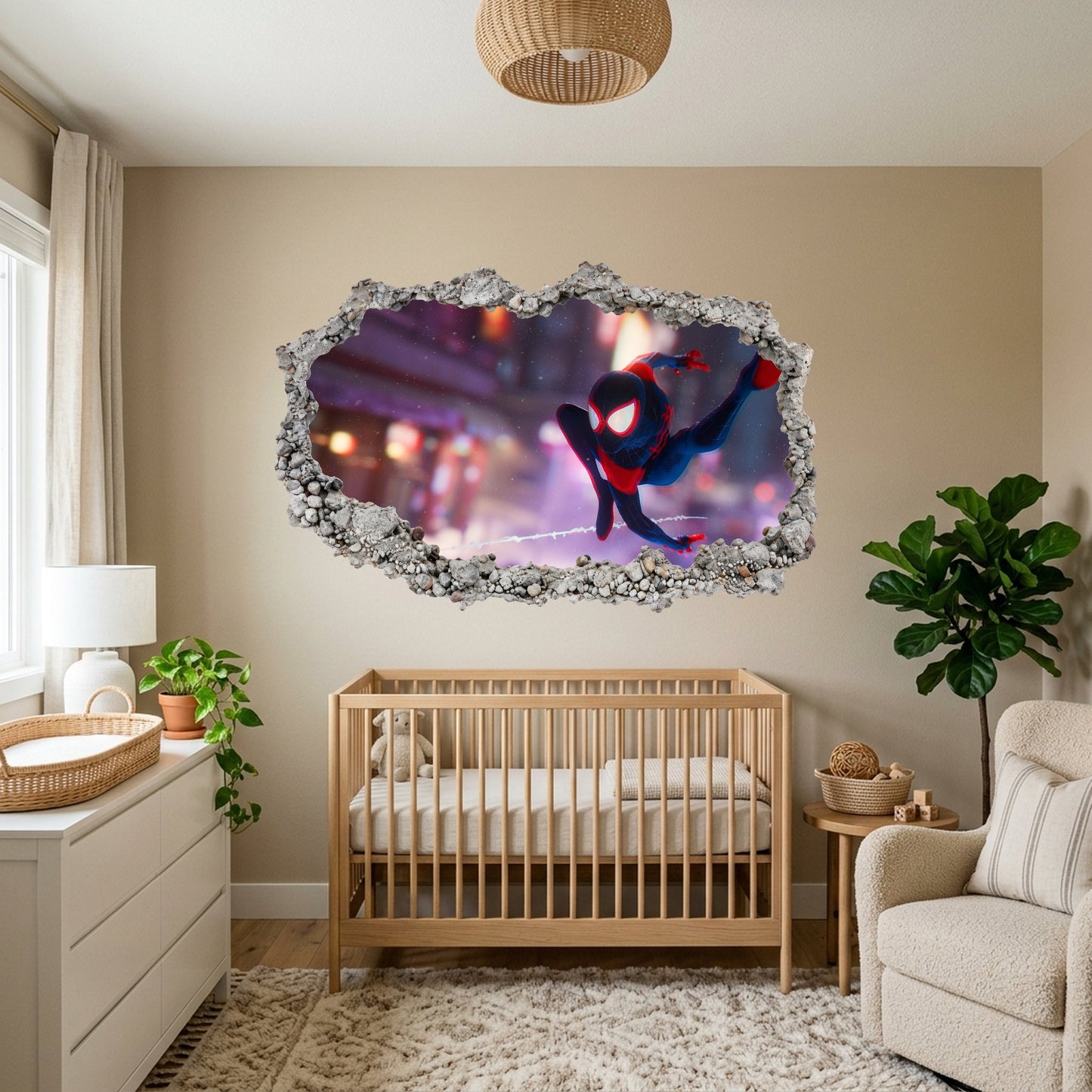 Spider-Man Peter Parker Nursery Wall Art Vinyl Mural 233