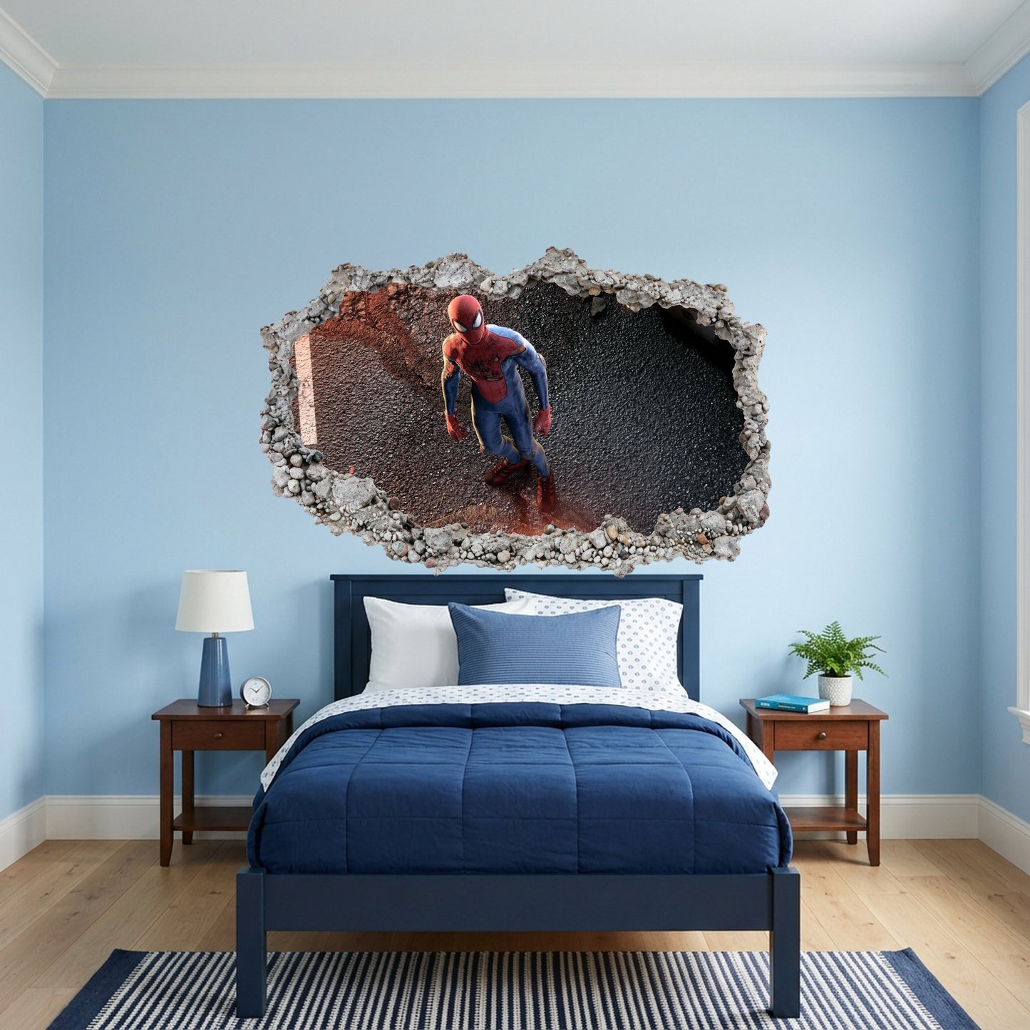 Spider-Man Peter Parker Playroom Art Decal 3D Effect Sticker 272