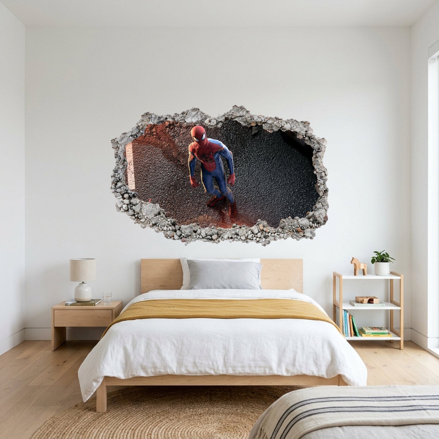 Spider-Man Peter Parker Playroom Art Decal 3D Effect Sticker 272