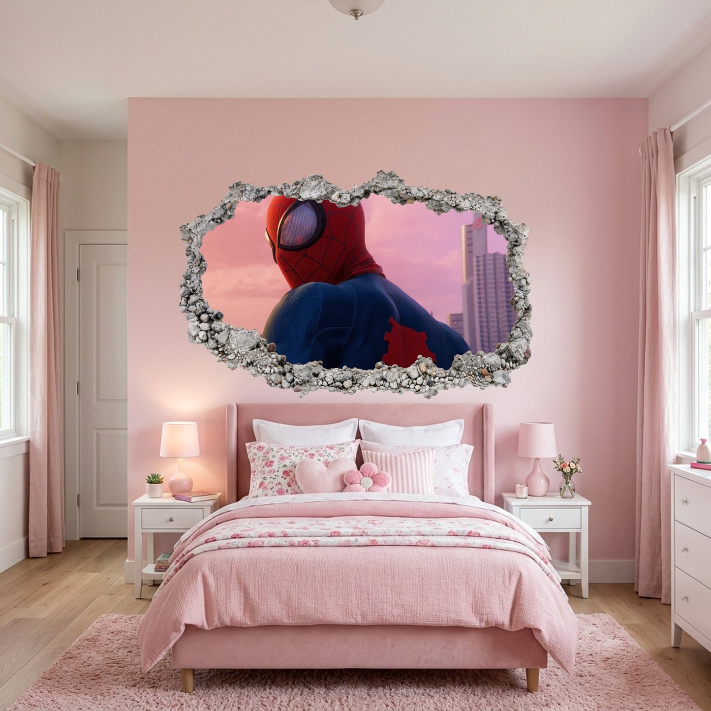 Spider-Man Peter Parker Playroom Art Decal Wall Art Sticker 260