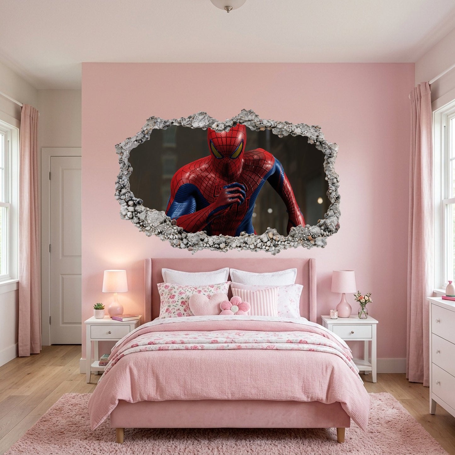 Spider-Man Peter Parker Vinyl Mural Bedroom Decor 236