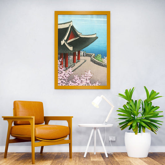Spring at Botandai Tower Asian Style Poster | Wall Art for Home & Office | High-Quality Print - High-Quality Visual Display