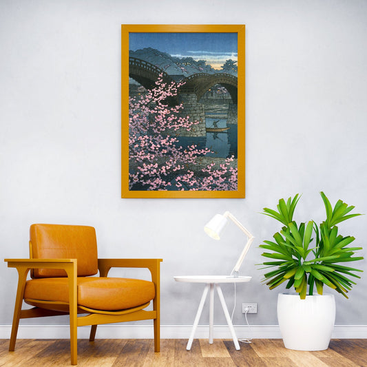 Spring at Kintai Bridge Asian Style Poster | Wall Art for Home & Office | High-Quality Print - High-Quality Visual Display