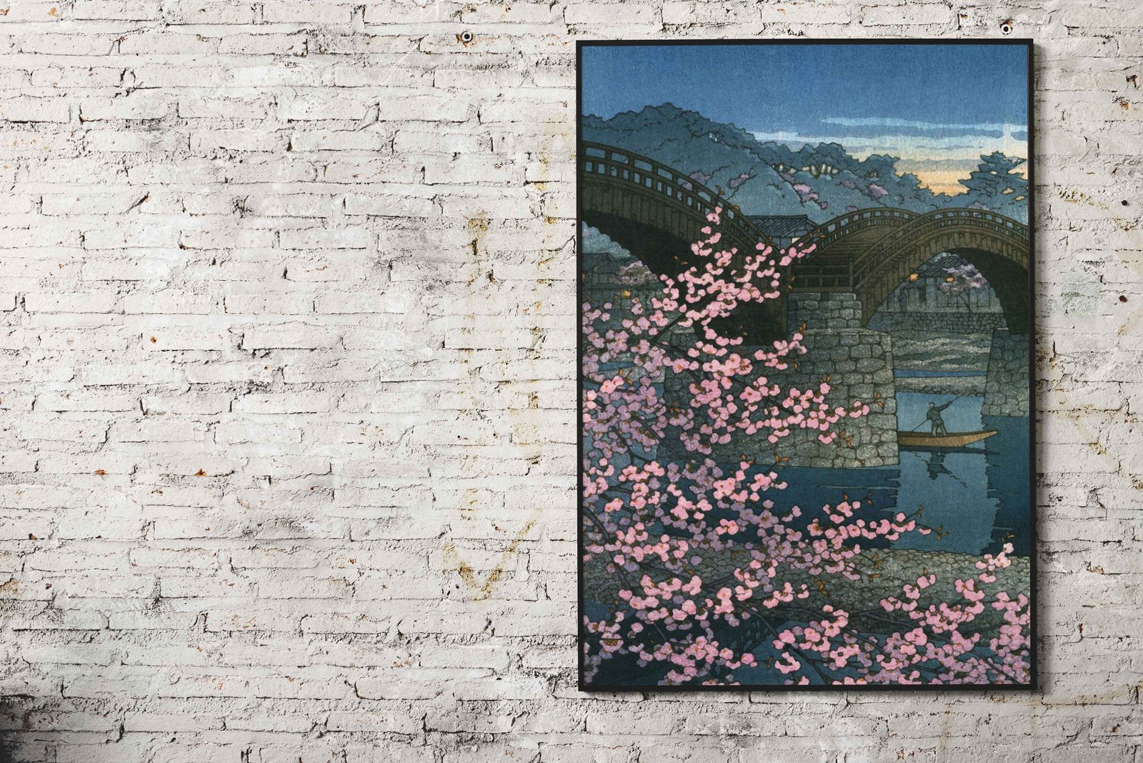 Spring at Kintai Bridge Asian Style Poster | Wall Art for Home & Office | High-Quality Print - High-Quality Visual Display