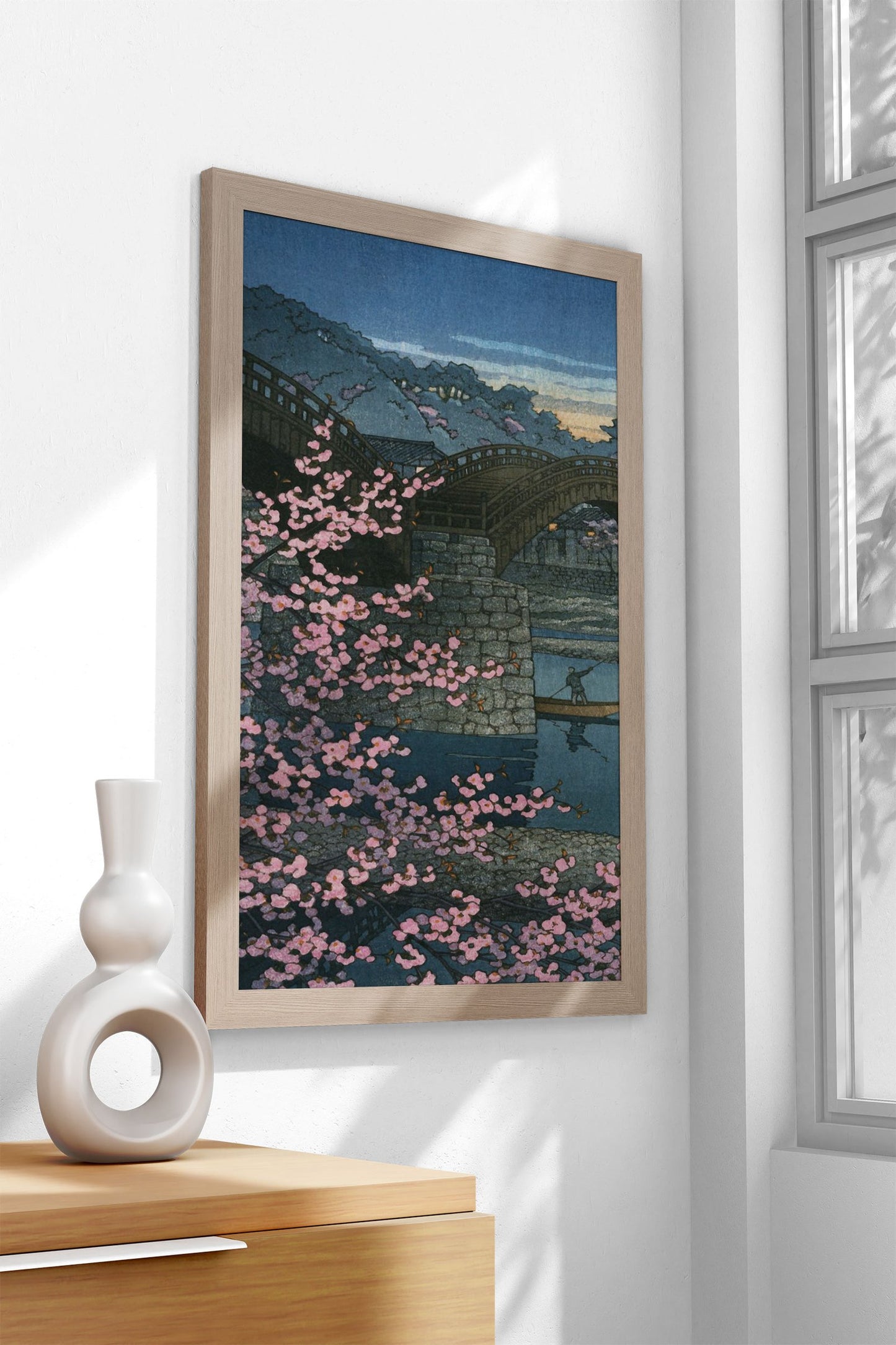 Spring at Kintai Bridge Asian Style Poster | Wall Art for Home & Office | High-Quality Print - High-Quality Visual Display