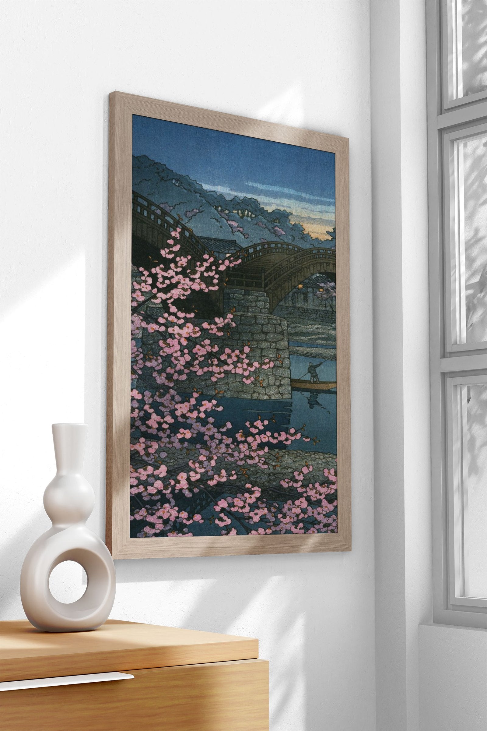 Spring at Kintai Bridge Asian Style Poster | Wall Art for Home & Office | High-Quality Print - High-Quality Visual Display