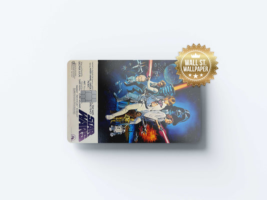 Star Wars Poster - Premium Vinyl Credit Card Skin Cover by Wonderwallsboutique