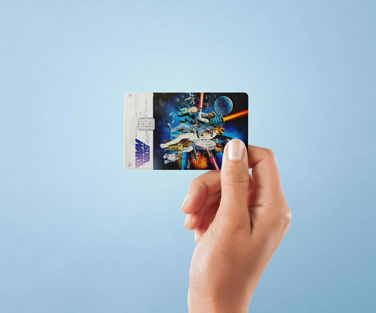 Star Wars Poster - Premium Vinyl Credit Card Skin Cover by Wonderwallsboutique