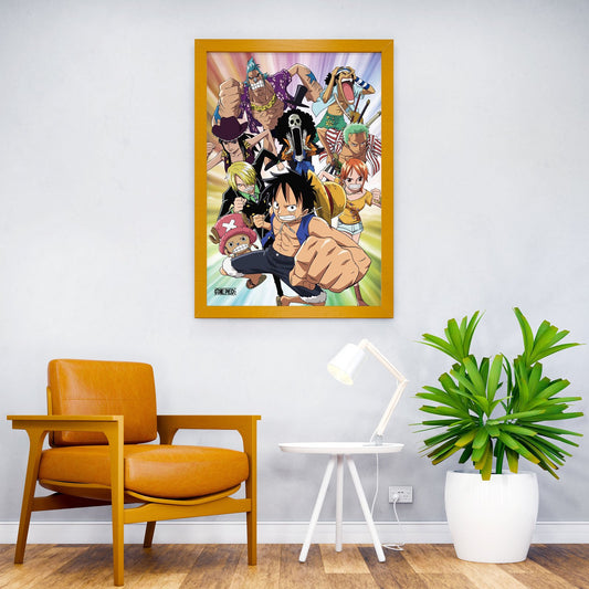Straw Hat Crew Fight Asian Style Poster | Wall Art for Home & Office | High-Quality Print - High-Quality Visual Display