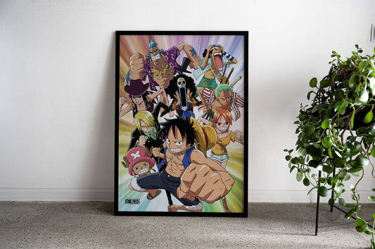 Straw Hat Crew Fight Asian Style Poster | Wall Art for Home & Office | High-Quality Print - High-Quality Visual Display