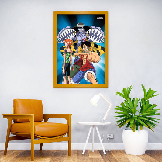 Straw Hats vs Arlong Asian Style Poster | Wall Art for Home & Office | High-Quality Print - High-Quality Visual Display