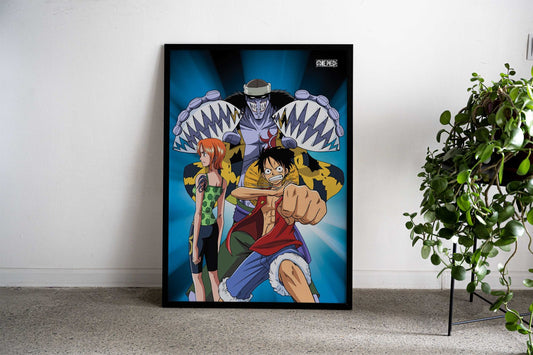Straw Hats vs Arlong Asian Style Poster | Wall Art for Home & Office | High-Quality Print - High-Quality Visual Display