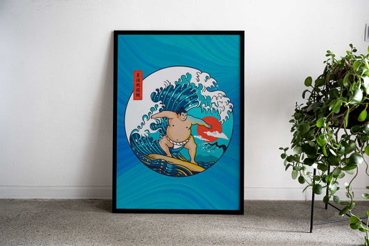 Summer sumo Asian Style Poster | Wall Art for Home & Office | High-Quality Print - High-Quality Visual Display