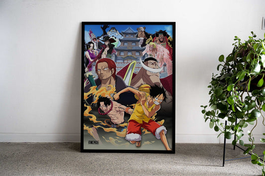 Summit War of Marineford Asian Style Poster | Wall Art for Home & Office | High-Quality Print - High-Quality Visual Display