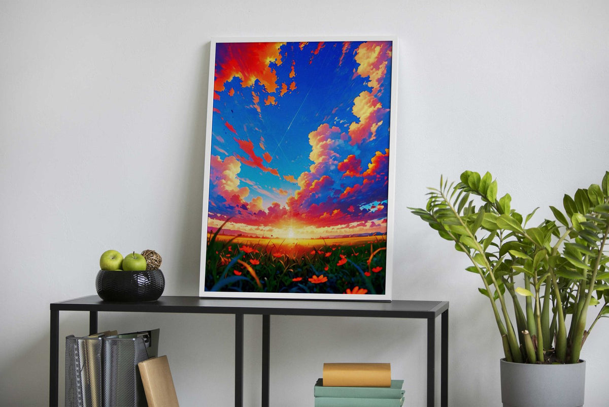 Sunset Anime Asian Style Poster | Wall Art for Home & Office | High-Quality Print - High-Quality Visual Display