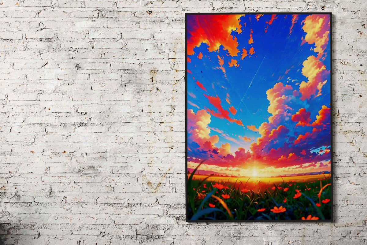 Sunset Anime Asian Style Poster | Wall Art for Home & Office | High-Quality Print - High-Quality Visual Display