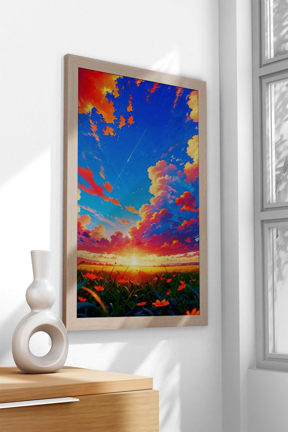 Sunset Anime Asian Style Poster | Wall Art for Home & Office | High-Quality Print - High-Quality Visual Display