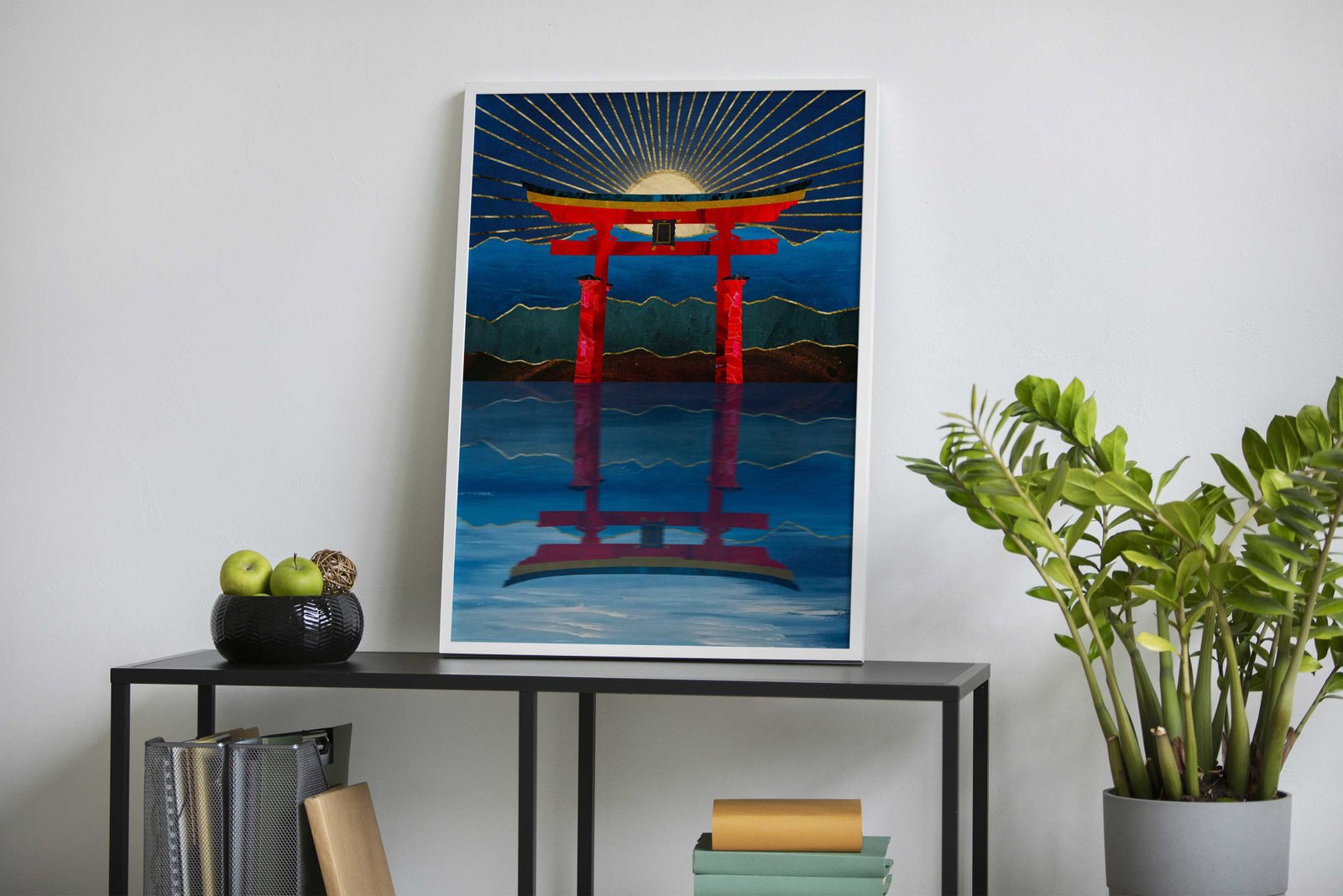 Sunset Gate Asian Style Poster | Wall Art for Home & Office | High-Quality Print - High-Quality Visual Display