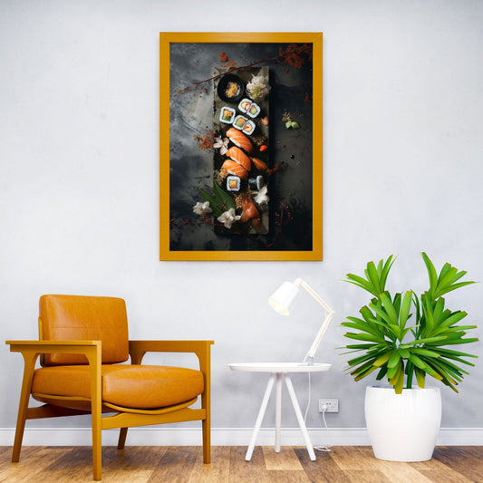 Sushi Feast Asian Style Poster | Wall Art for Home & Office | High-Quality Print - High-Quality Visual Display