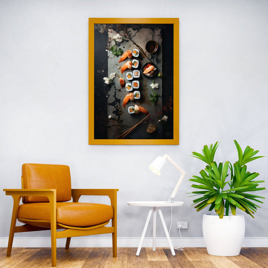 Sushi Serenity Asian Style Poster | Wall Art for Home & Office | High-Quality Print - High-Quality Visual Display