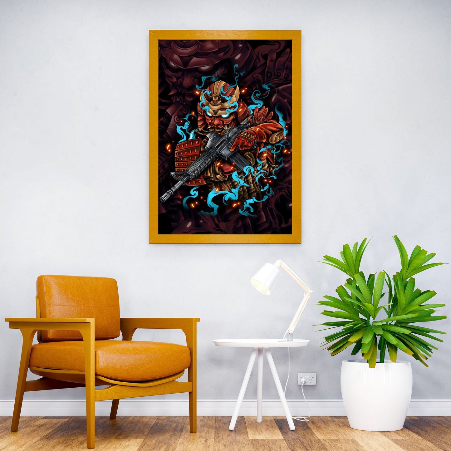 Tactical Samurai Asian Style Poster | Wall Art for Home & Office | High-Quality Print - High-Quality Visual Display