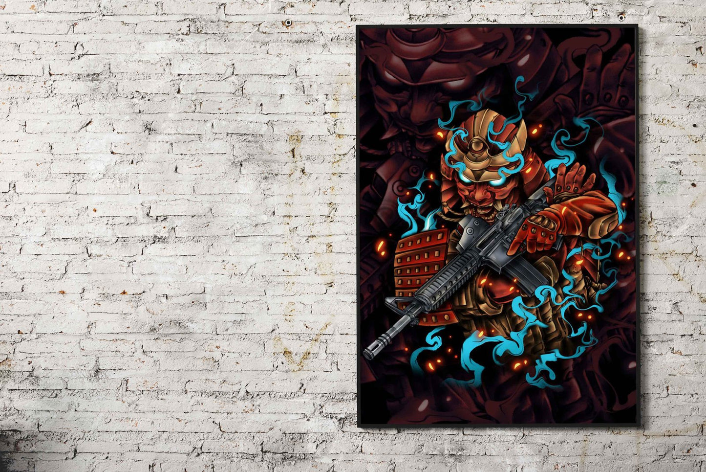 Tactical Samurai Asian Style Poster | Wall Art for Home & Office | High-Quality Print - High-Quality Visual Display