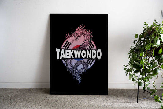 Taekwondo Asian Style Poster | Wall Art for Home & Office | High-Quality Print - High-Quality Visual Display