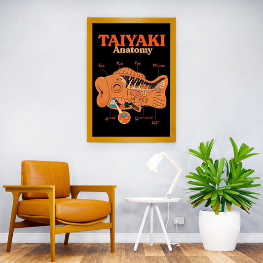 Taiyaki anatomy Asian Style Poster | Wall Art for Home & Office | High-Quality Print - High-Quality Visual Display