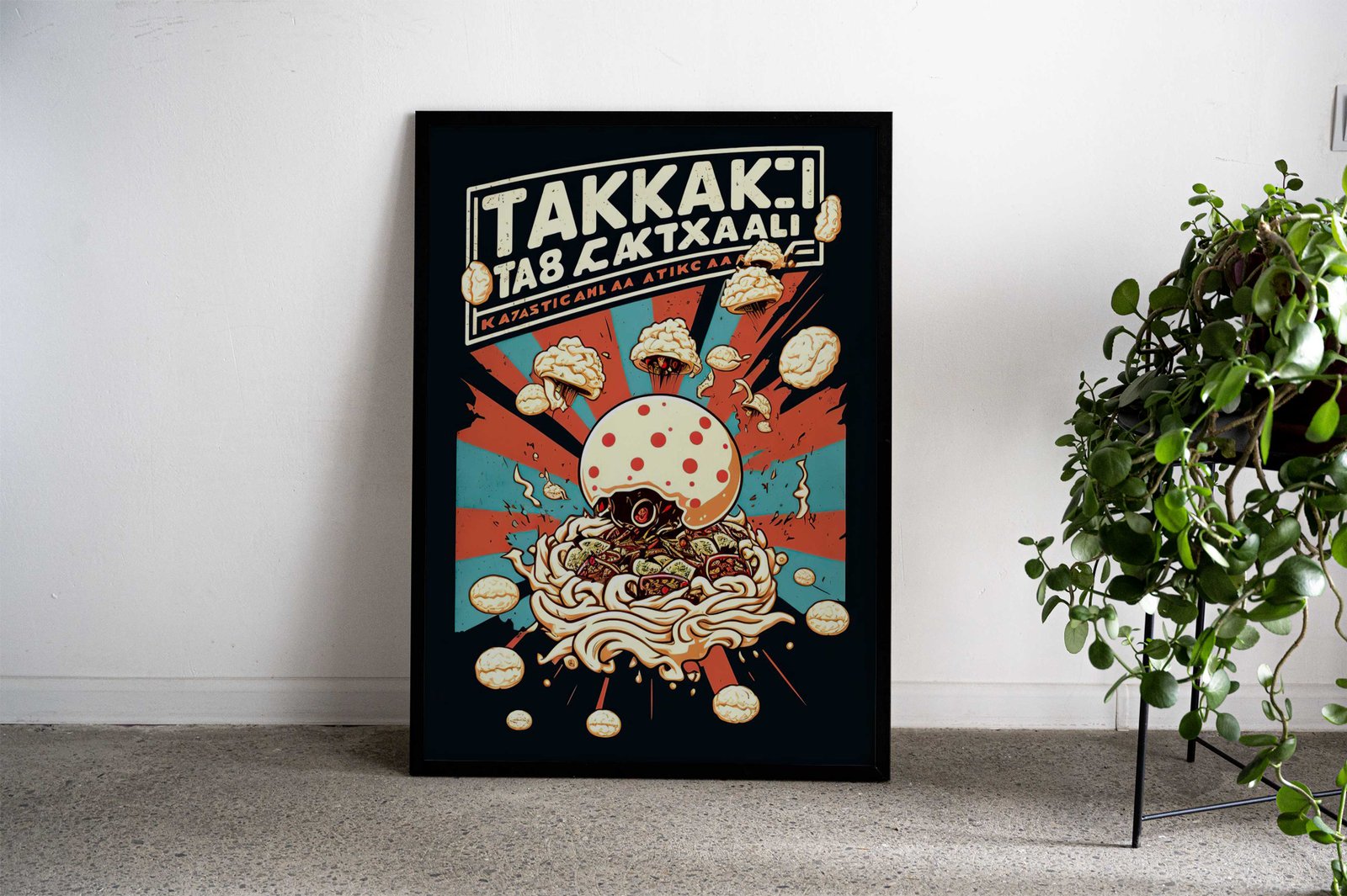 Takoyaki Attack Asian Style Poster | Wall Art for Home & Office | High-Quality Print - High-Quality Visual Display