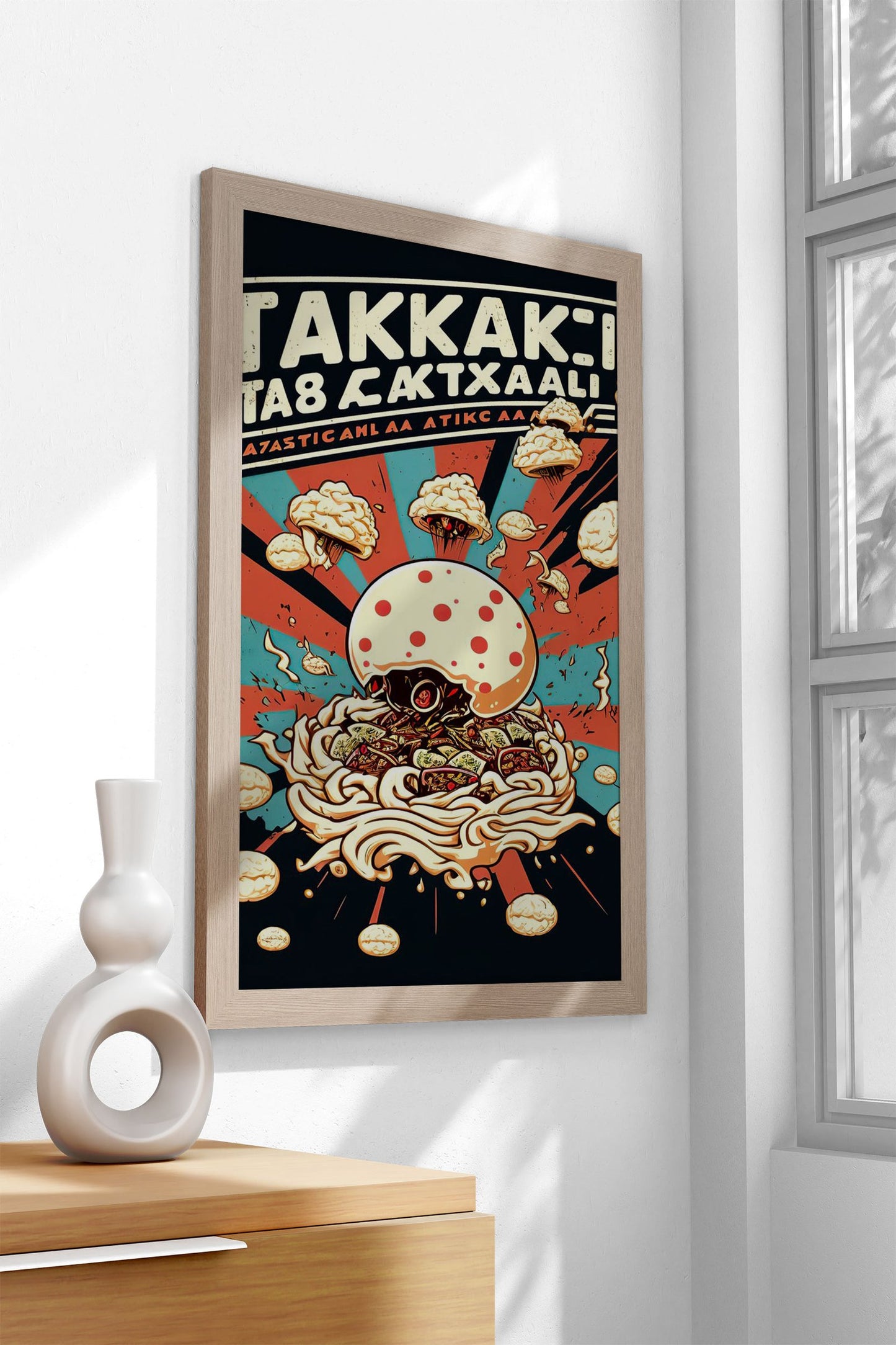 Takoyaki Attack Asian Style Poster | Wall Art for Home & Office | High-Quality Print - High-Quality Visual Display