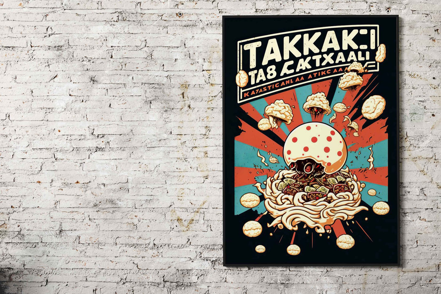Takoyaki Attack Asian Style Poster | Wall Art for Home & Office | High-Quality Print - High-Quality Visual Display