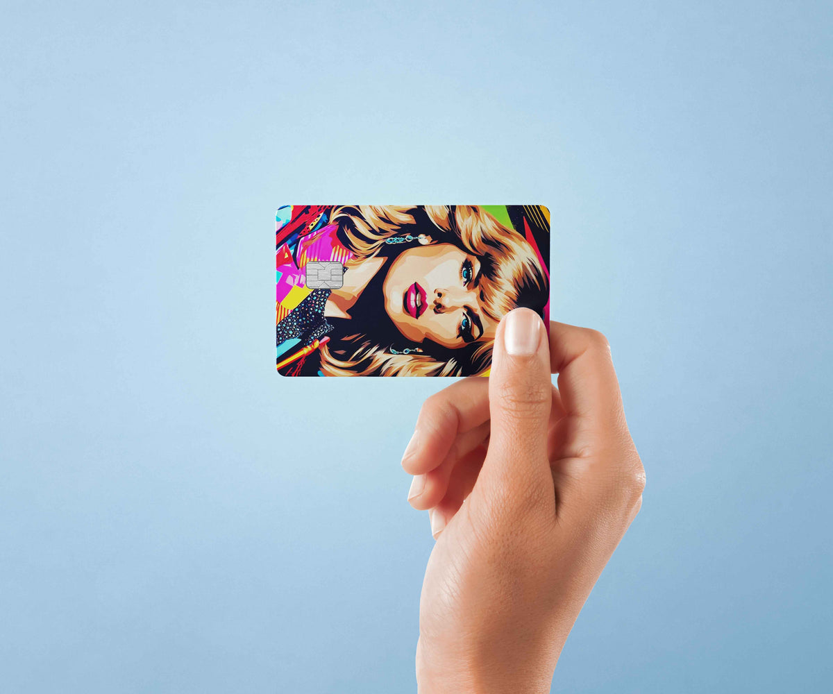 Taylor Swift Art Color - Premium Vinyl Credit Card Skin Cover by Wonderwallsboutique