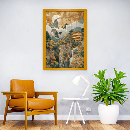 Temple Beauty Asian Style Poster | Wall Art for Home & Office | High-Quality Print - High-Quality Visual Display