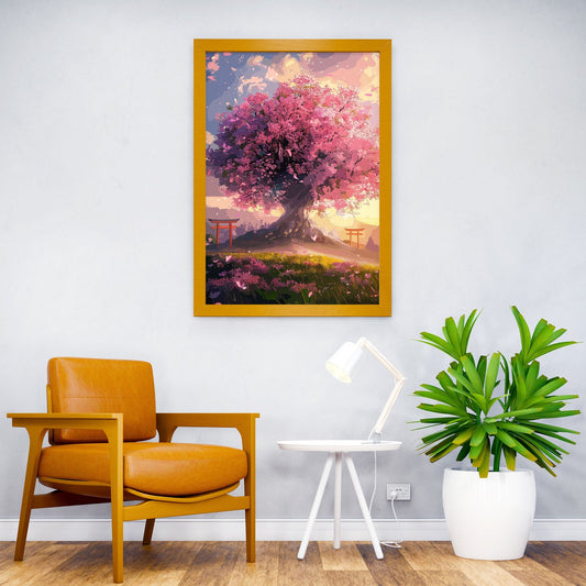 Temple Gardens Asian Style Poster | Wall Art for Home & Office | High-Quality Print - High-Quality Visual Display