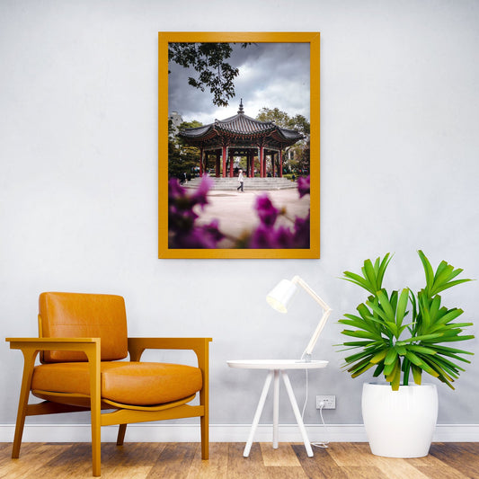 Temple in Seoul Asian Style Poster | Wall Art for Home & Office | High-Quality Print - High-Quality Visual Display