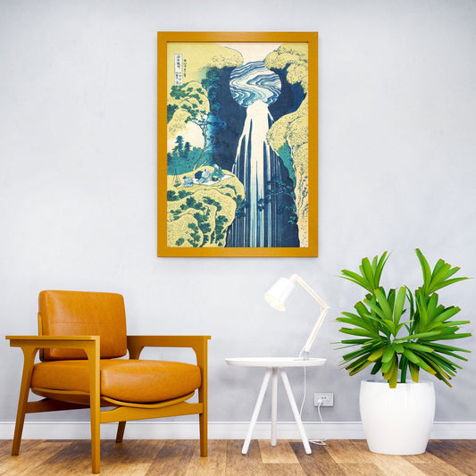 The Amida Falls Asian Style Poster | Wall Art for Home & Office | High-Quality Print - High-Quality Visual Display