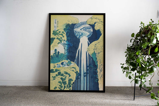 The Amida Falls Asian Style Poster | Wall Art for Home & Office | High-Quality Print - High-Quality Visual Display