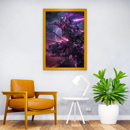 The Cyberrobotic Samurai Asian Style Poster | Wall Art for Home & Office | High-Quality Print - High-Quality Visual Display