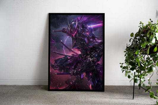 The Cyberrobotic Samurai Asian Style Poster | Wall Art for Home & Office | High-Quality Print - High-Quality Visual Display
