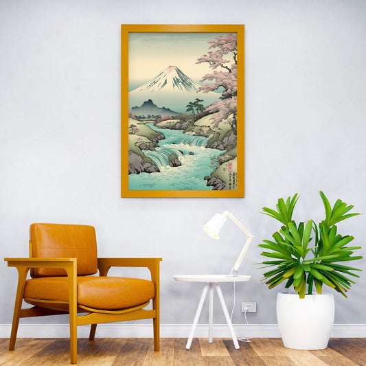 The Foothills of Fuji Asian Style Poster | Wall Art for Home & Office | High-Quality Print - High-Quality Visual Display