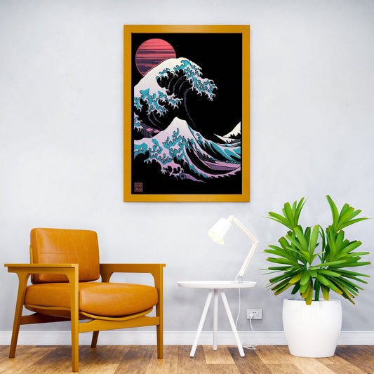 The Great Black Wave Asian Style Poster | Wall Art for Home & Office | High-Quality Print - High-Quality Visual Display