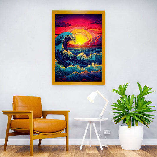 The Great Wave Japanese Asian Style Poster | Wall Art for Home & Office | High-Quality Print - High-Quality Visual Display