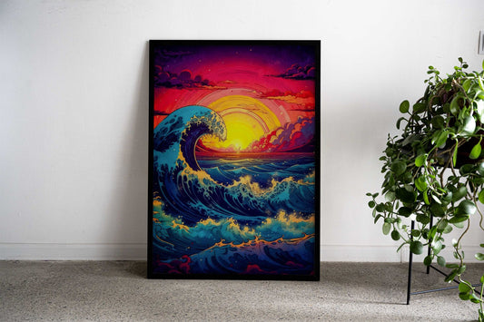 The Great Wave Japanese Asian Style Poster | Wall Art for Home & Office | High-Quality Print - High-Quality Visual Display