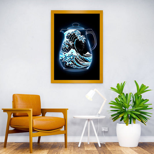 The Great Wave of drink Asian Style Poster | Wall Art for Home & Office | High-Quality Print - High-Quality Visual Display